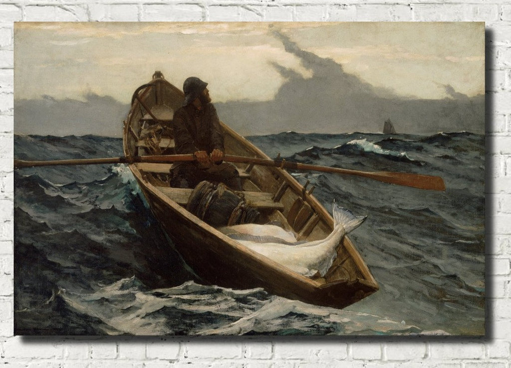 Winslow Homer Fine Art Print, Rowing Boat, Seascape