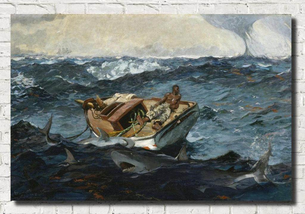 Winslow Homer Fine Art Print : Gulf Stream Stormy Seas
