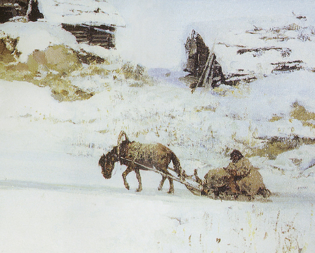 Vasily Polenov Fine Art Print, Winter Landscape, Imochen