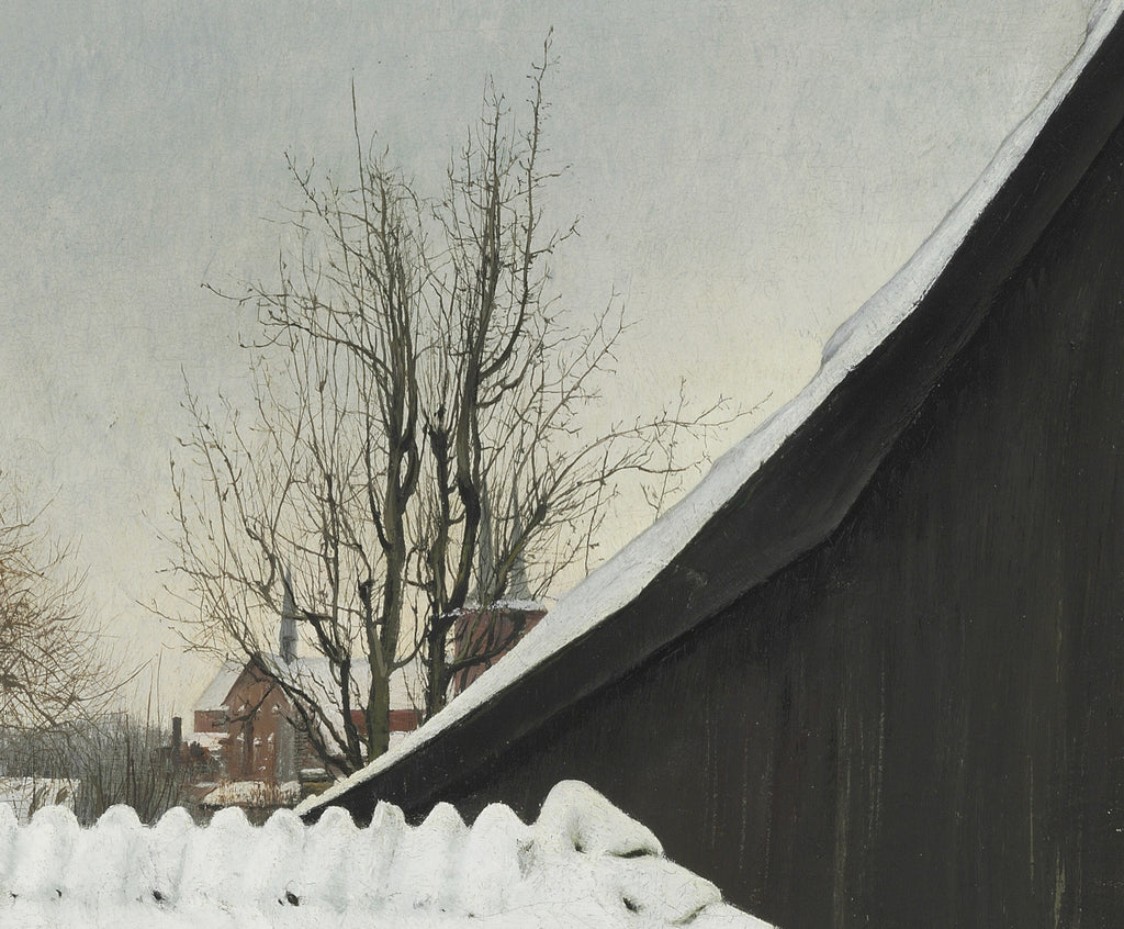 Laurits Andersen Ring Fine Art Print, Winter day at St. Jørgensbjerg Church