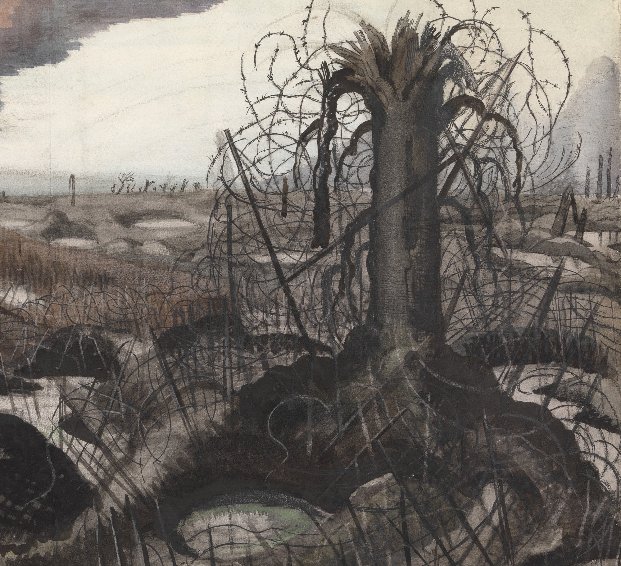 Paul Nash Fine Art Print, Wire