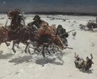 Alfred Kowalski Fine Art Print, Wolves in Pursuit