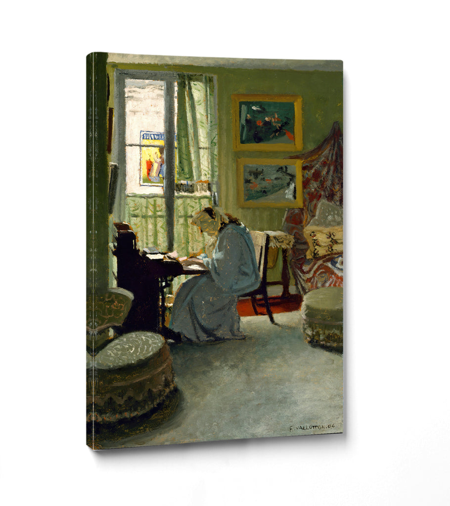Woman Writing in an Interior, Félix Vallotton
