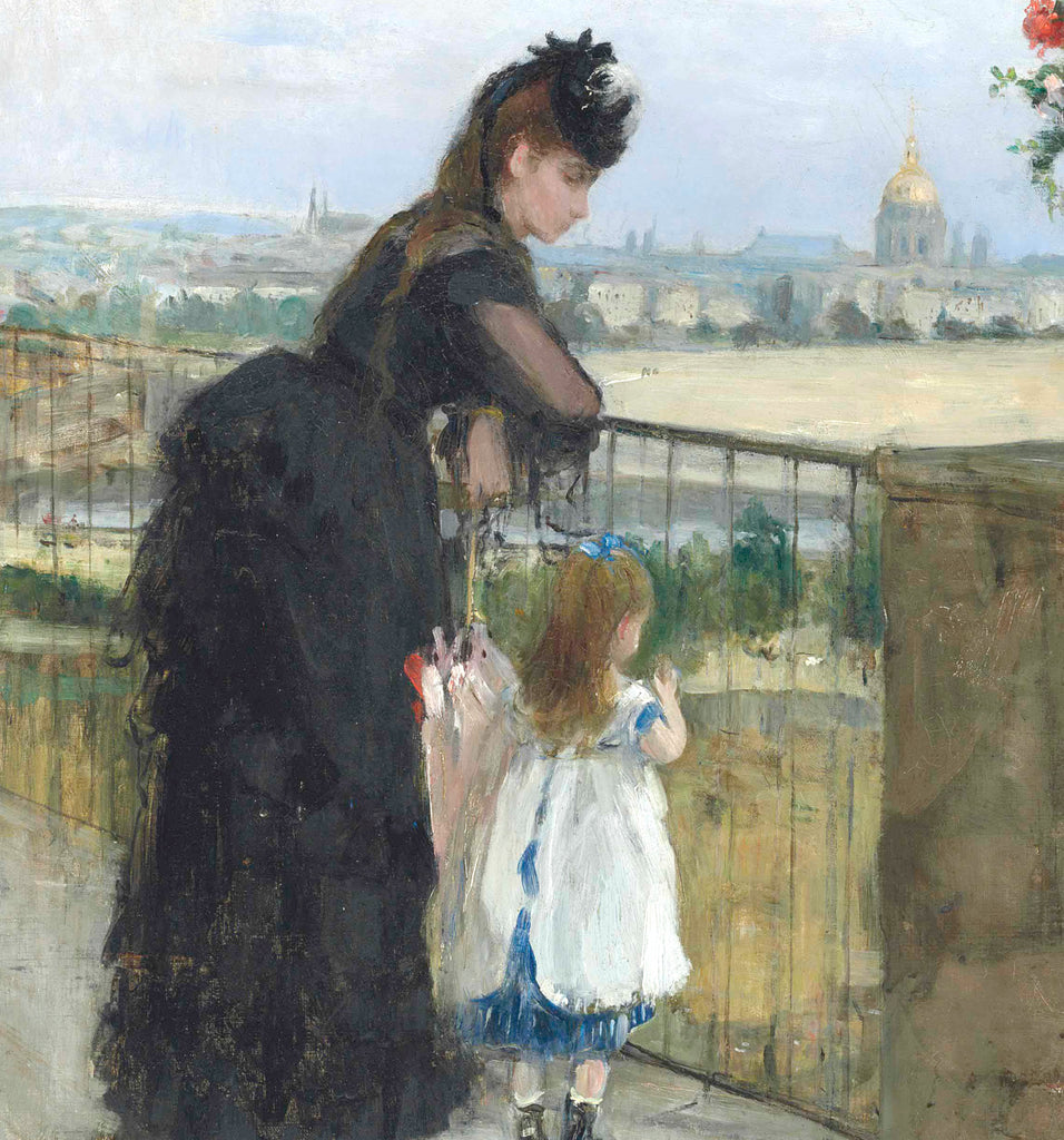 Berthe Morisot, French Fine Art Print : Woman and child on the Balcony
