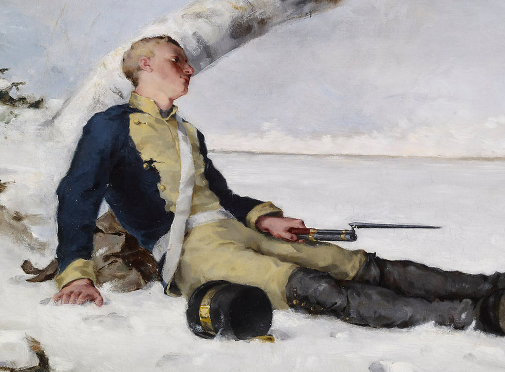 Helene Schjerfbeck Fine Art Print, Wounded Warrior in the Snow