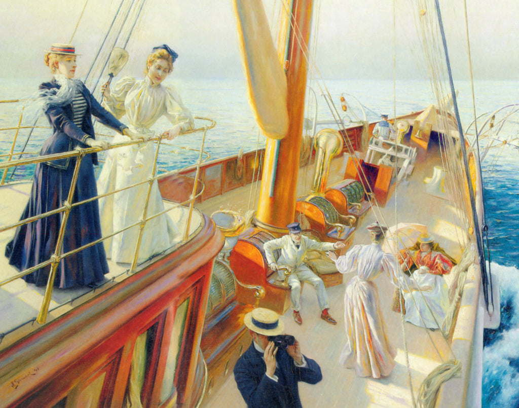 Julius LeBlanc Stewart Fine Art Print, Yachting the Mediterranean