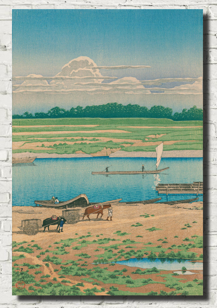 Yaguchi, Twenty Views of Tōkyō, Hasui Kawase, Japanese Art Print