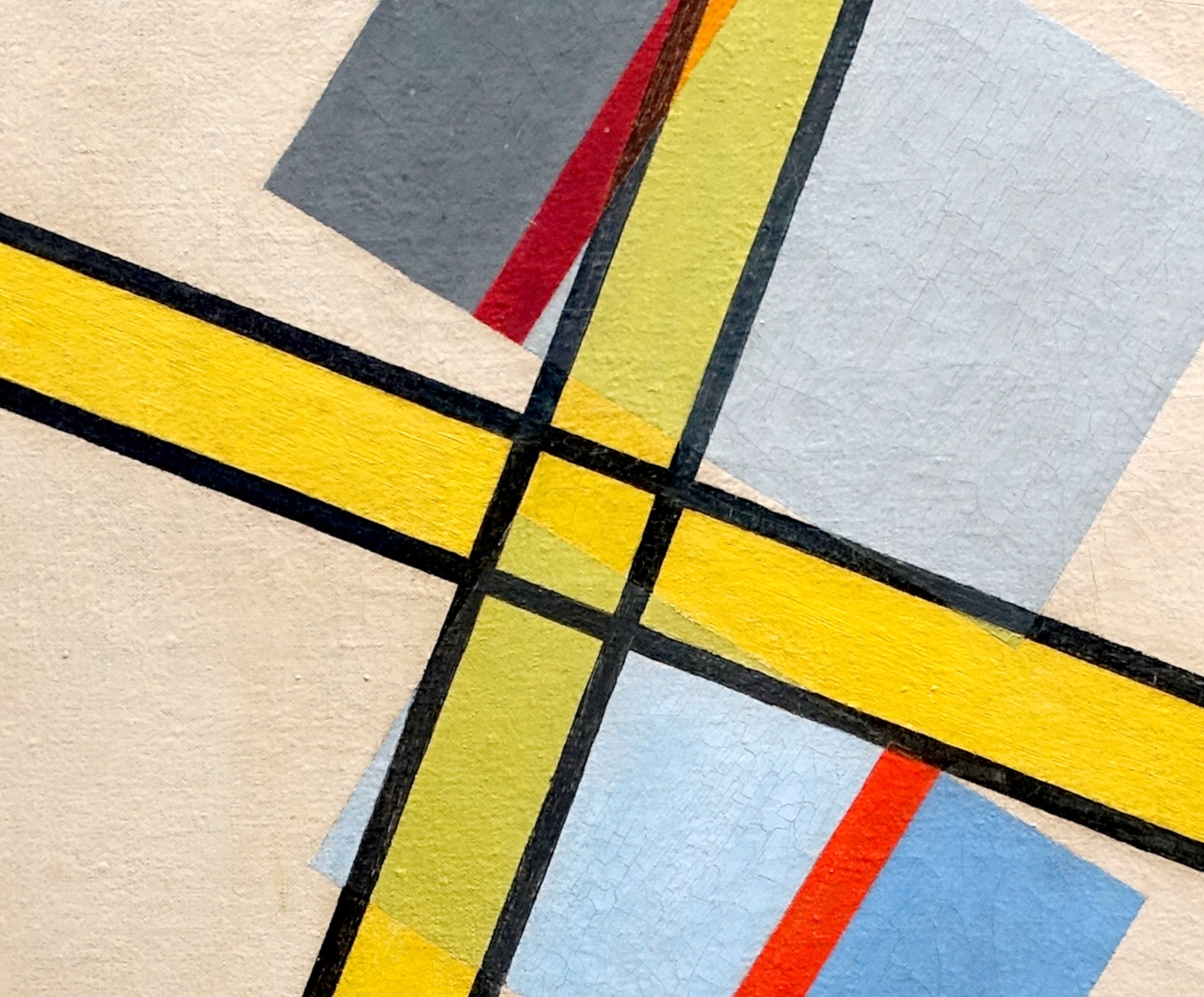 László Moholy-Nagy Abstract Fine Art Print, Yellow Cross