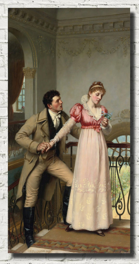 Yes or No, Historical Genre Scene, Edmund Blair Leighton Fine Art Print