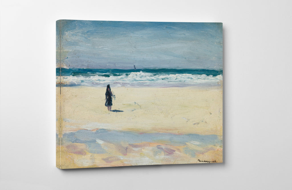Young Girl on the Beach, Albert Marquet, Coastal Landscape