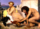 Jean-Léon Gérôme Fine Art Print : Young Greeks Attending a Cock Fight