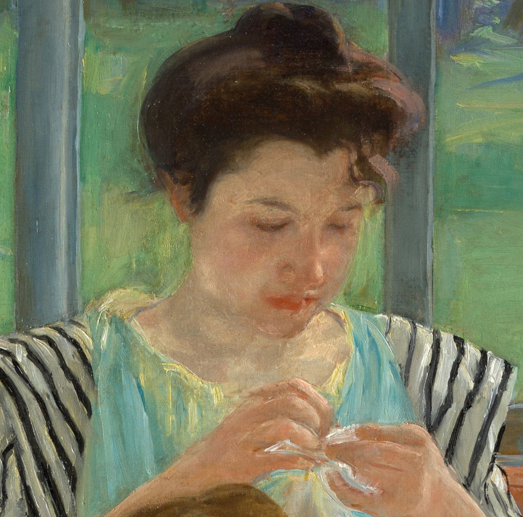 Mary Cassatt, Impressionist Fine Art Print : Young Mother Sewing