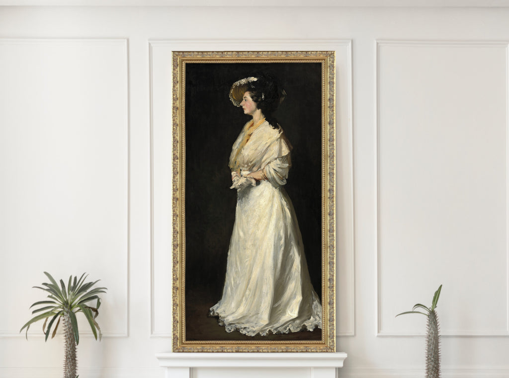 Young Woman in White, Robert Henri
