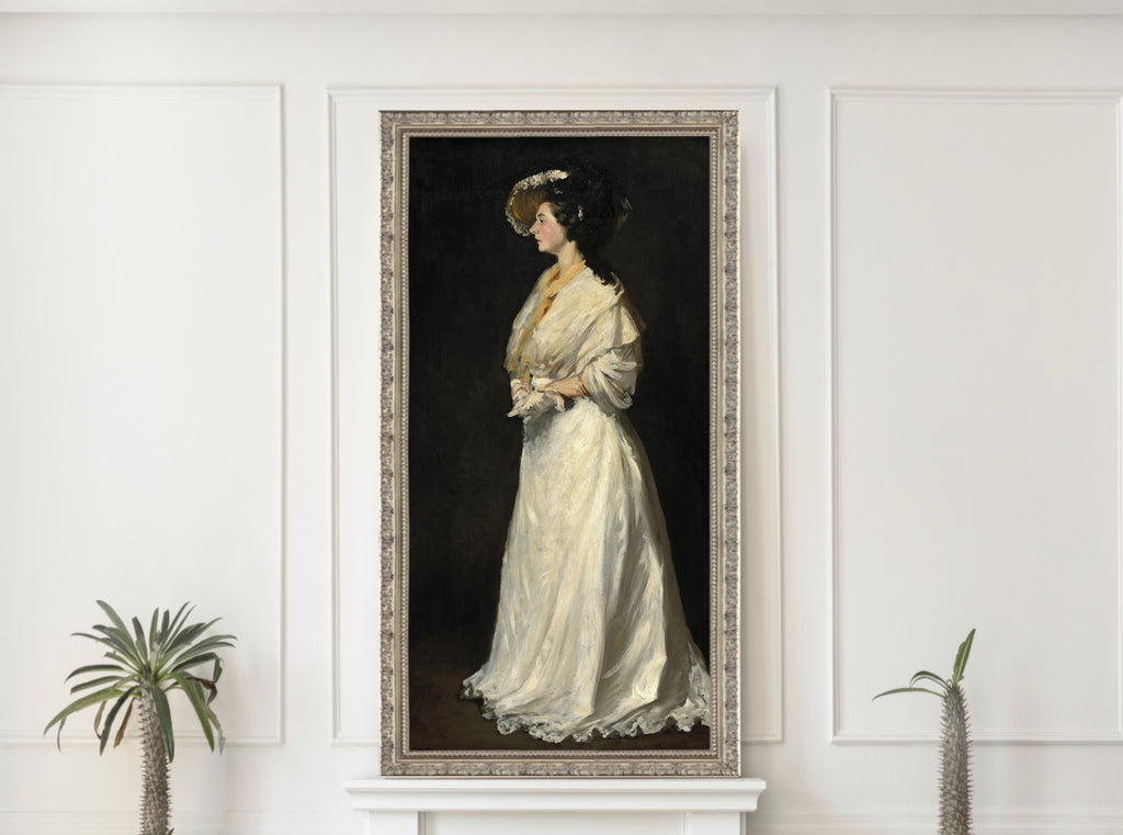 Young Woman in White, Robert Henri