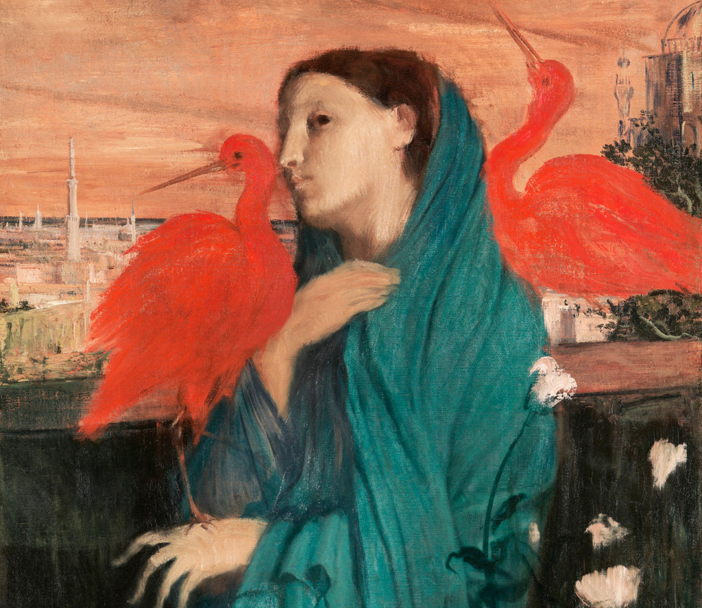 Edgar Degas, Fine Art Print : Young Woman with Ibis