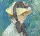 Berthe Morisot, French Fine Art Print : Young Woman with a Straw Hat