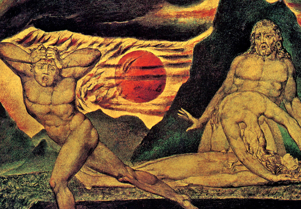 William Blake Fine Art Print, Abel Found by Adam