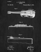 Acoustic Guitar Patent Print Wall Art Poster - OnTrendAndFab