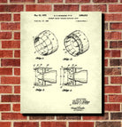 Jet Engine Blueprint Aircraft Patent Print Airplane Poster
