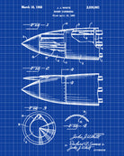 Rocket Dispenser Patent Print Military Aircraft Flying Poster