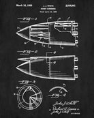 Rocket Dispenser Patent Print Military Aircraft Flying Poster