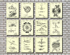 Aircraft Patent Prints Set 12 Flying Posters Pilot Gift