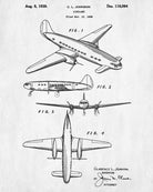 Aircraft Patent Art Blueprint Poster Wall Art - OnTrendAndFab