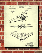 Aircraft Patent Poster Wall Art Aviation Blueprint - OnTrendAndFab