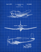 Aircraft Blueprint Art Patent Print Wall Art Poster - OnTrendAndFab