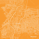 Albuquerque, New Mexico City Street Map Print Custom Wall Map