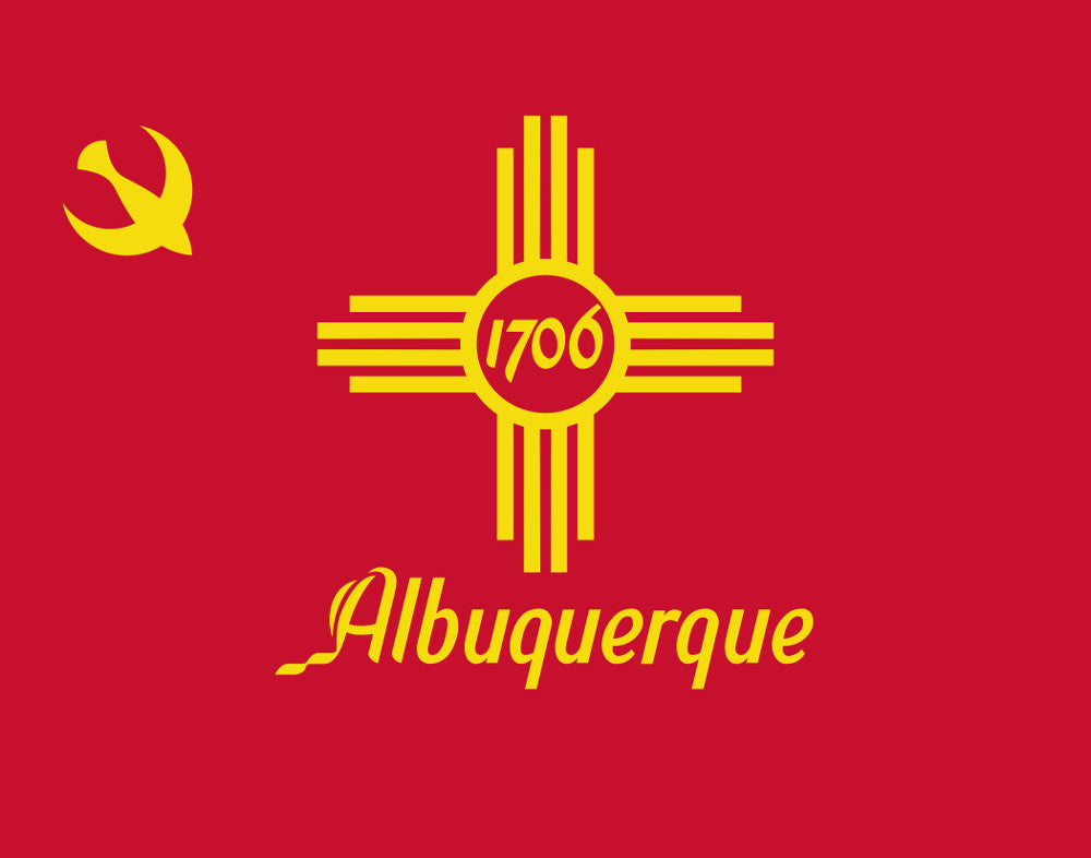 Albuquerque New Mexico City Flag Print