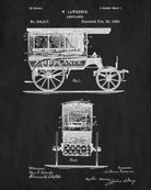 Vintage Ambulance Patent Print Medical Blueprint Poster