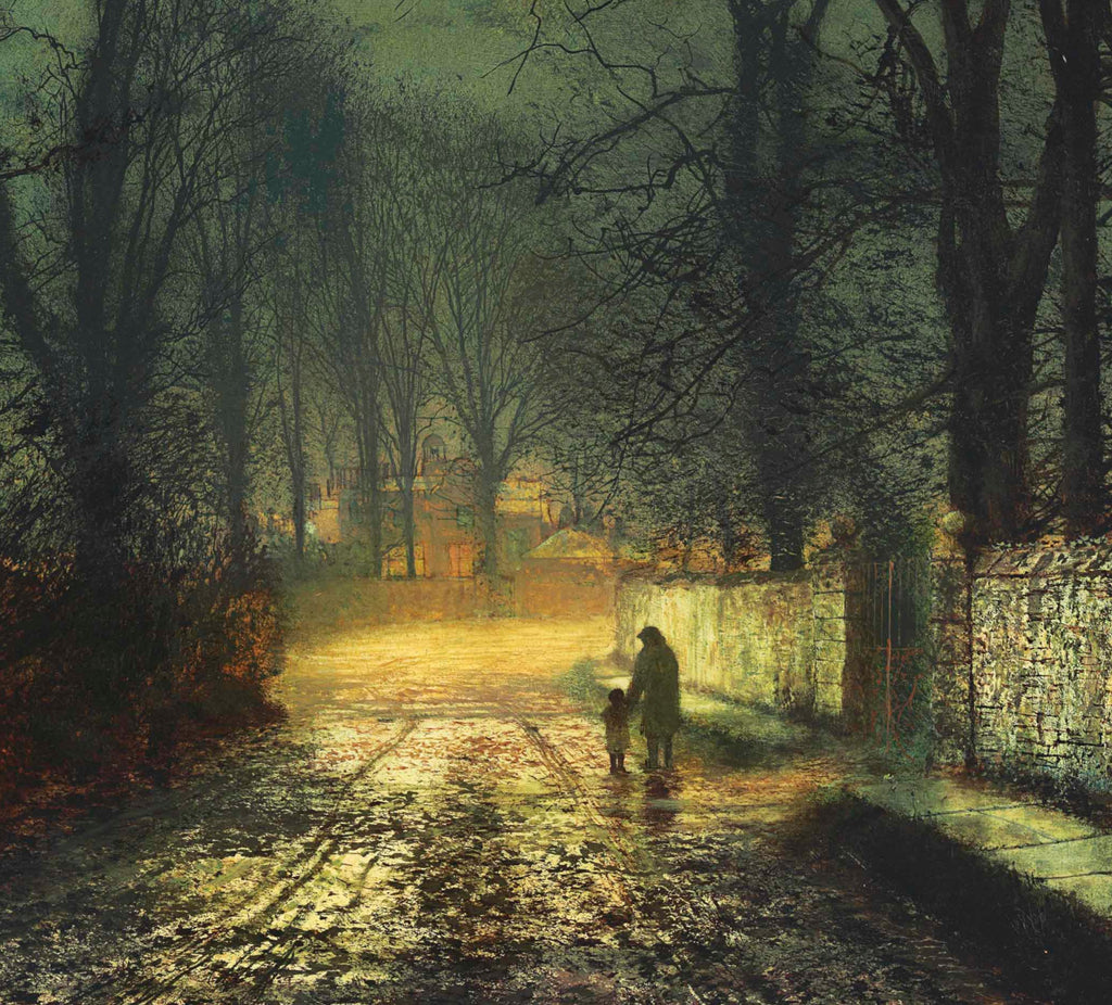 John Atkinson Grimshaw Fine Art Print: A Moonlit Lane