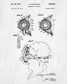 Medical Patent print Anaesthetic Equipment Blueprint poster