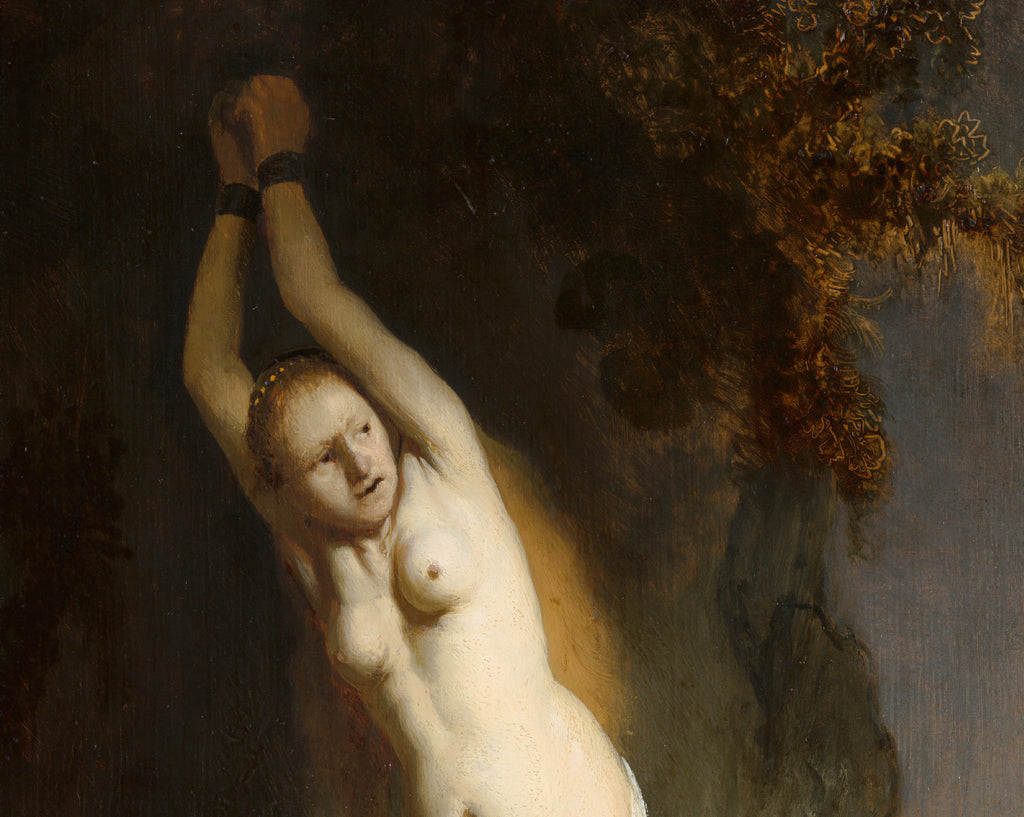 Rembrandt Fine Art Print, Andromeda Chained to the Rocks