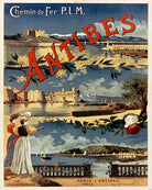 Antibes France Print Vintage Travel Poster Art - OnTrendAndFab