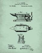 Anvil Patent Art Print Blacksmith Blueprint Poster - OnTrendAndFab