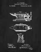 Anvil Patent Art Print Blacksmith Blueprint Poster - OnTrendAndFab