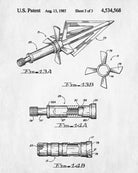 Archery Poster Archer Patent Print Arrows Blueprint