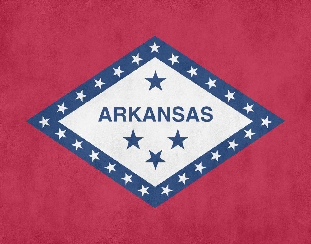 Arkansas State Flag Print