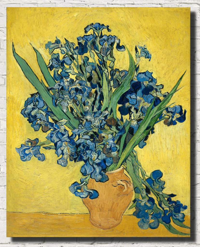 Vincent Van Gogh Fine Art Print, Vase with Irises