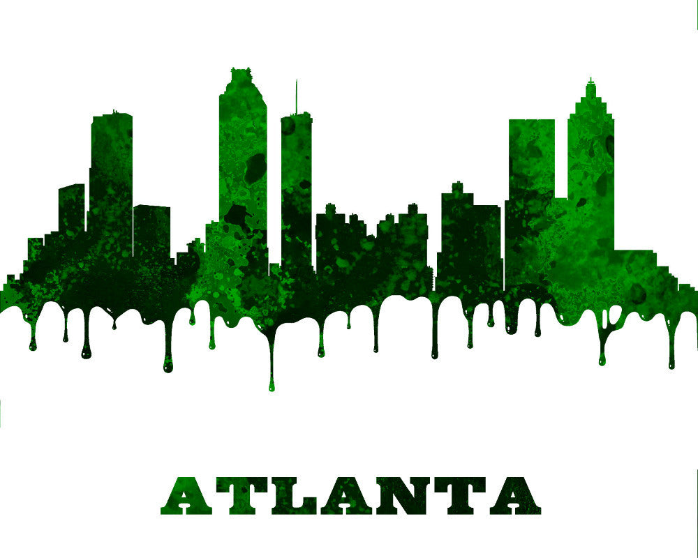 Atlanta Print City Skyline Wall Art Poster Georgia USA - OnTrendAndFab