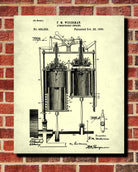 Atmospheric Engine Blueprint Vintage Engineering Patent - OnTrendAndFab