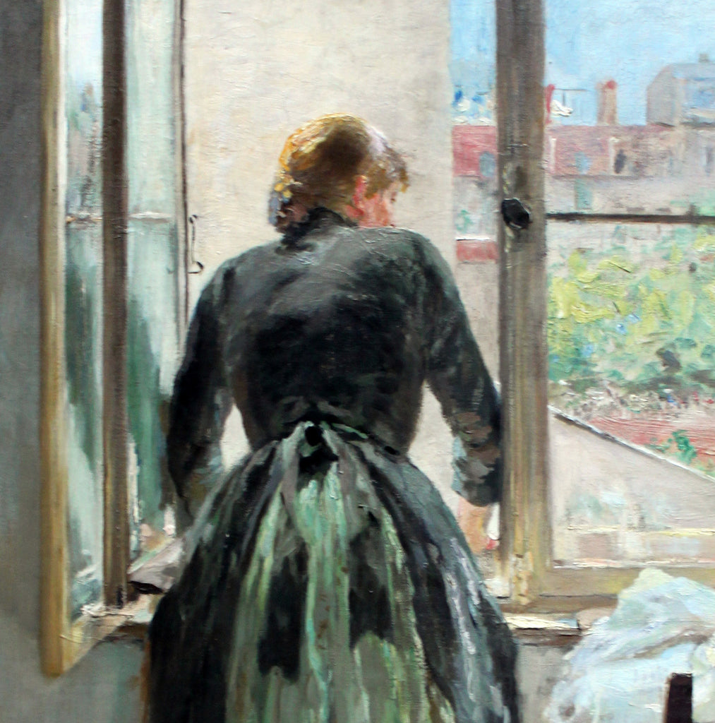 Fritz von Uhde Fine Art Print : At The Window