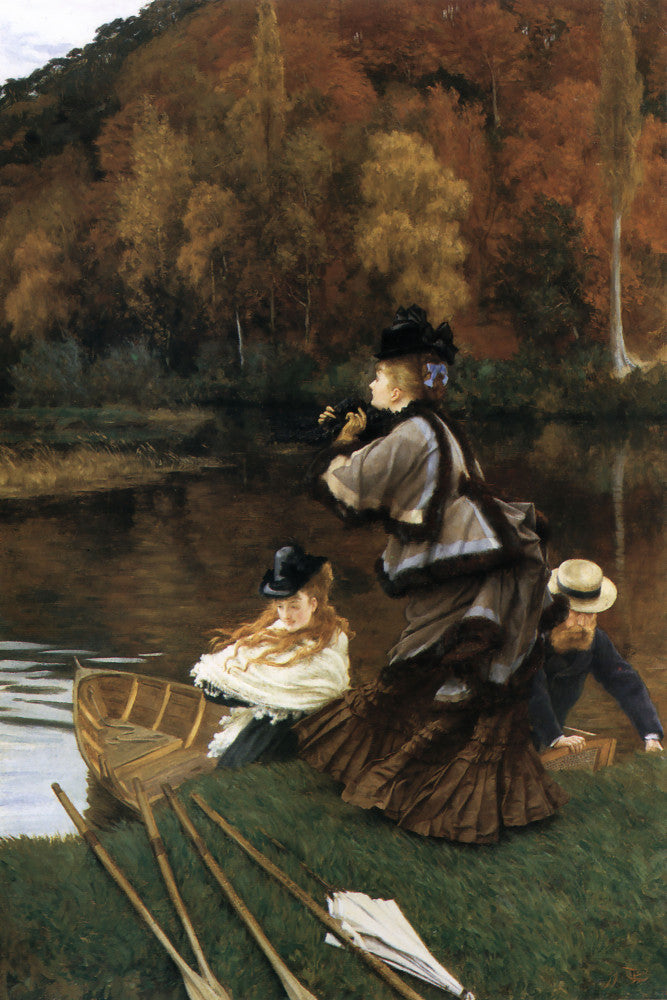 James Tissot Fine Art Print: Autumn on the Thames