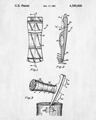 Axe Patent Print Hand Tools Blueprint Workshop Poster