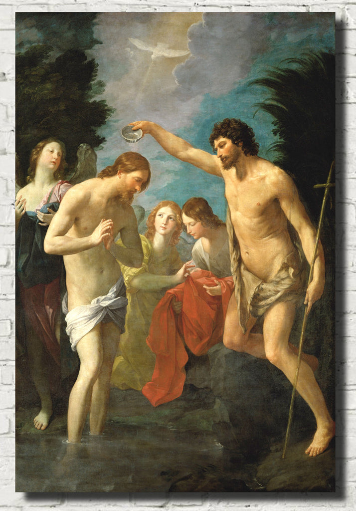 Guido Reni Fine Art Figure Print : Baptism of Christ