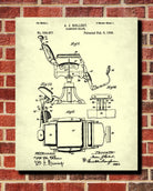 Barber Chair Patent Print Hairdressing Wall Art Poster - OnTrendAndFab