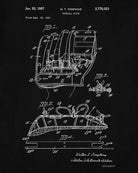 Baseball Glove Patent Print Sports Blueprint Poster - OnTrendAndFab