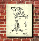 Baseball Pitching Machine Patent Print Sports Blueprint Poster